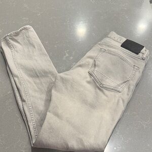 AllSaints Men's Skinny Jeans in Light Gray